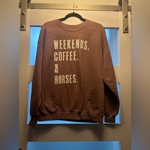 Women’s EUC Size Large Maroon Sweatshirt w/ White Lettering so cute!